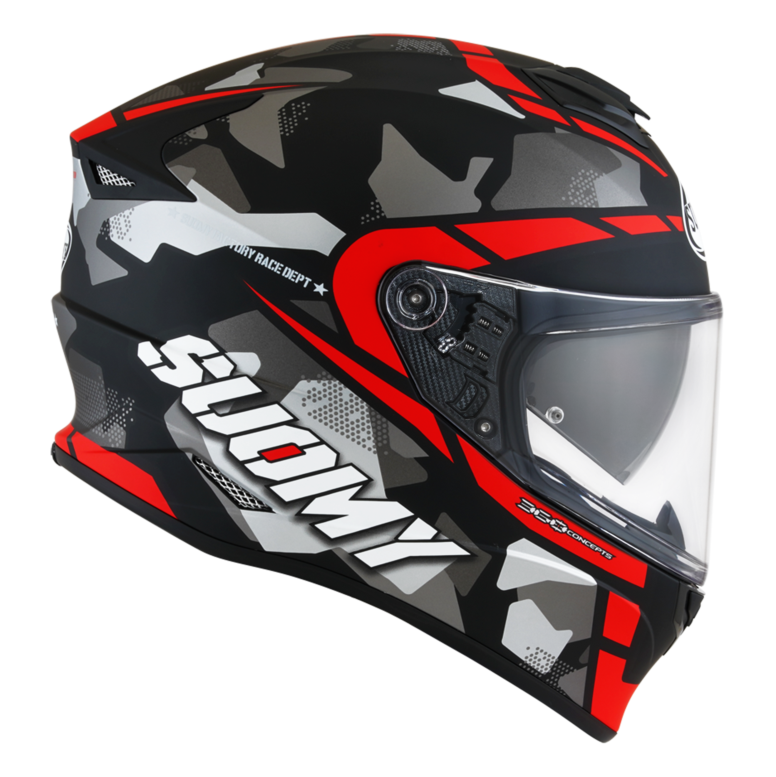 CAPACETE SUOMY STELLAR RACE SQUAD MAT VERMELHO - M -