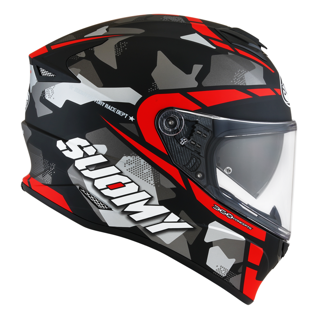 CAPACETE SUOMY STELLAR RACE SQUAD MAT VERMELHO - XL -