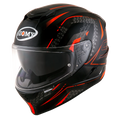 CAPACETE SUOMY STELLAR SHADE PRETO/VERMELHO - M -