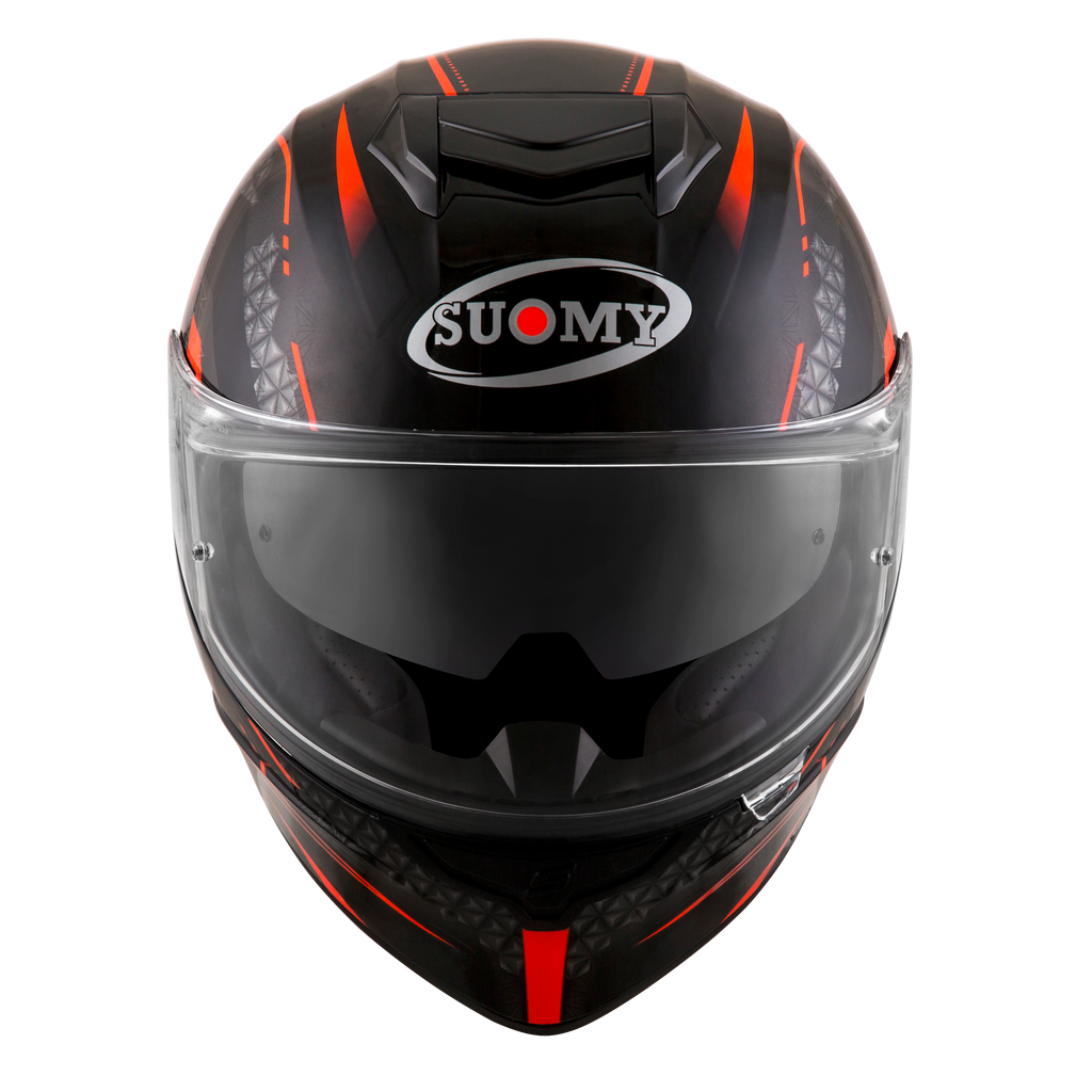 CAPACETE SUOMY STELLAR SHADE PRETO/VERMELHO - M -