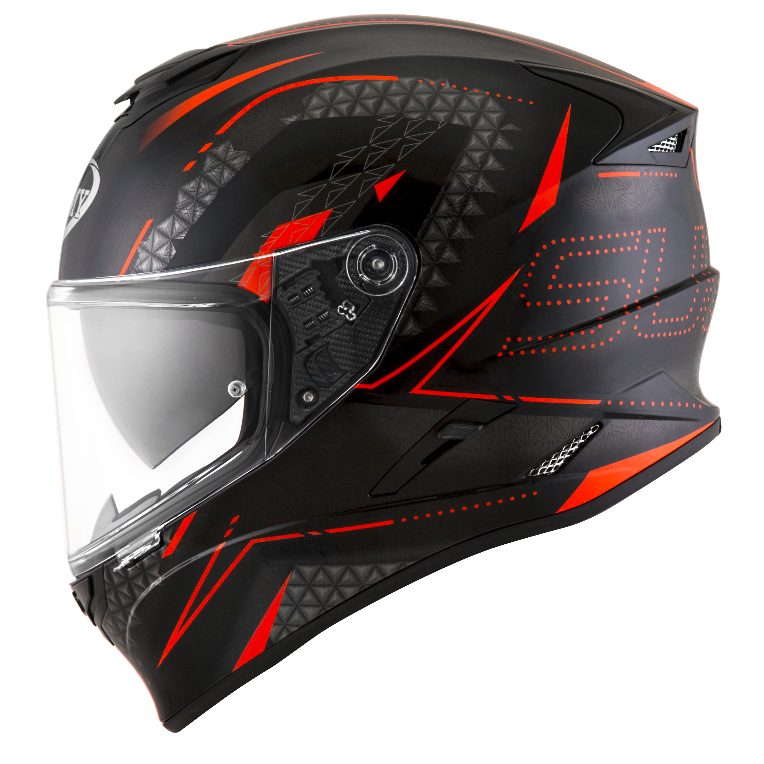 CAPACETE SUOMY STELLAR SHADE PRETO/VERMELHO - M -