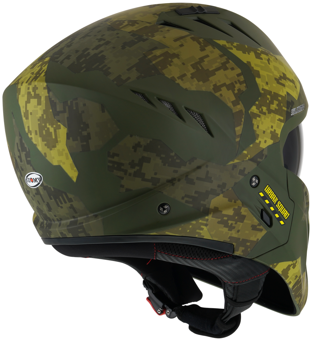 CAPACETE SUOMY ARMOR URBAN SQUAD CAMOUFLAGE MAT VERDE /E6-M
