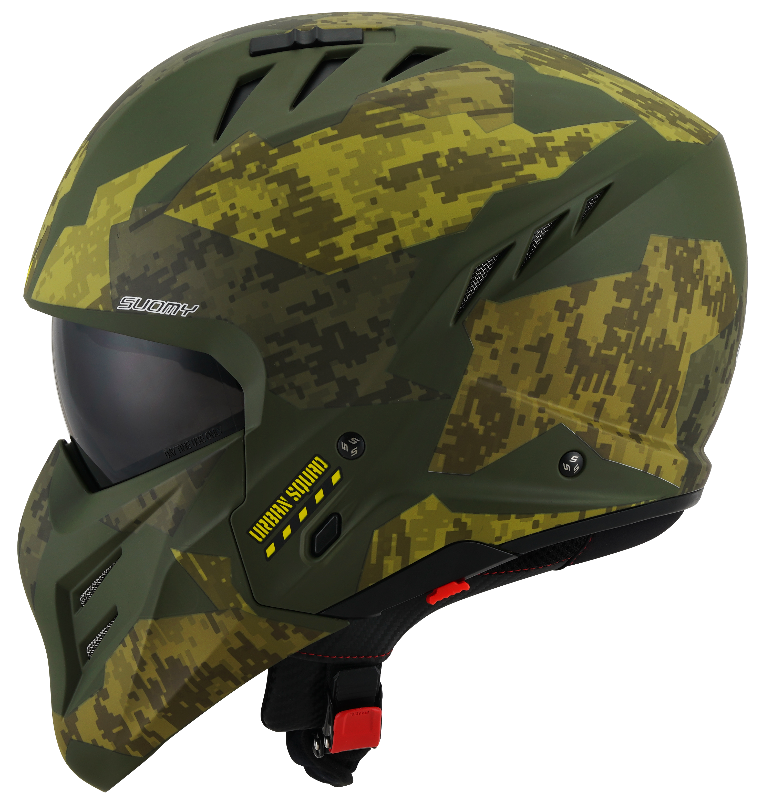CAPACETE SUOMY ARMOR URBAN SQUAD CAMOUFLAGE MAT VERDE /E6-M