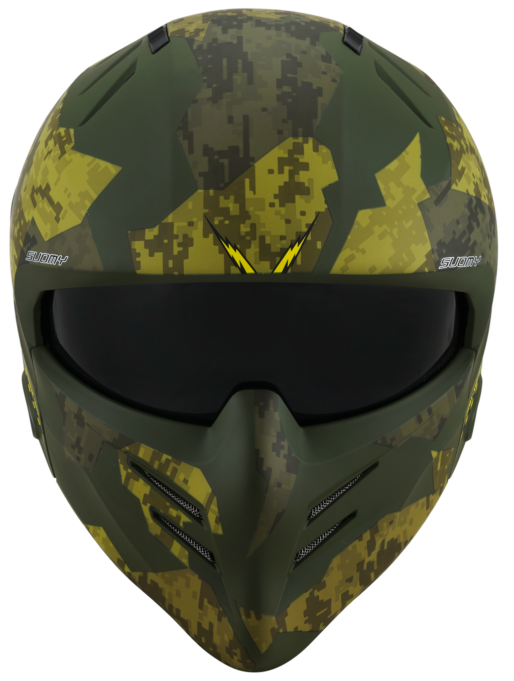 CAPACETE SUOMY ARMOR URBAN SQUAD CAMOUFLAGE MAT VERDE /E6-L