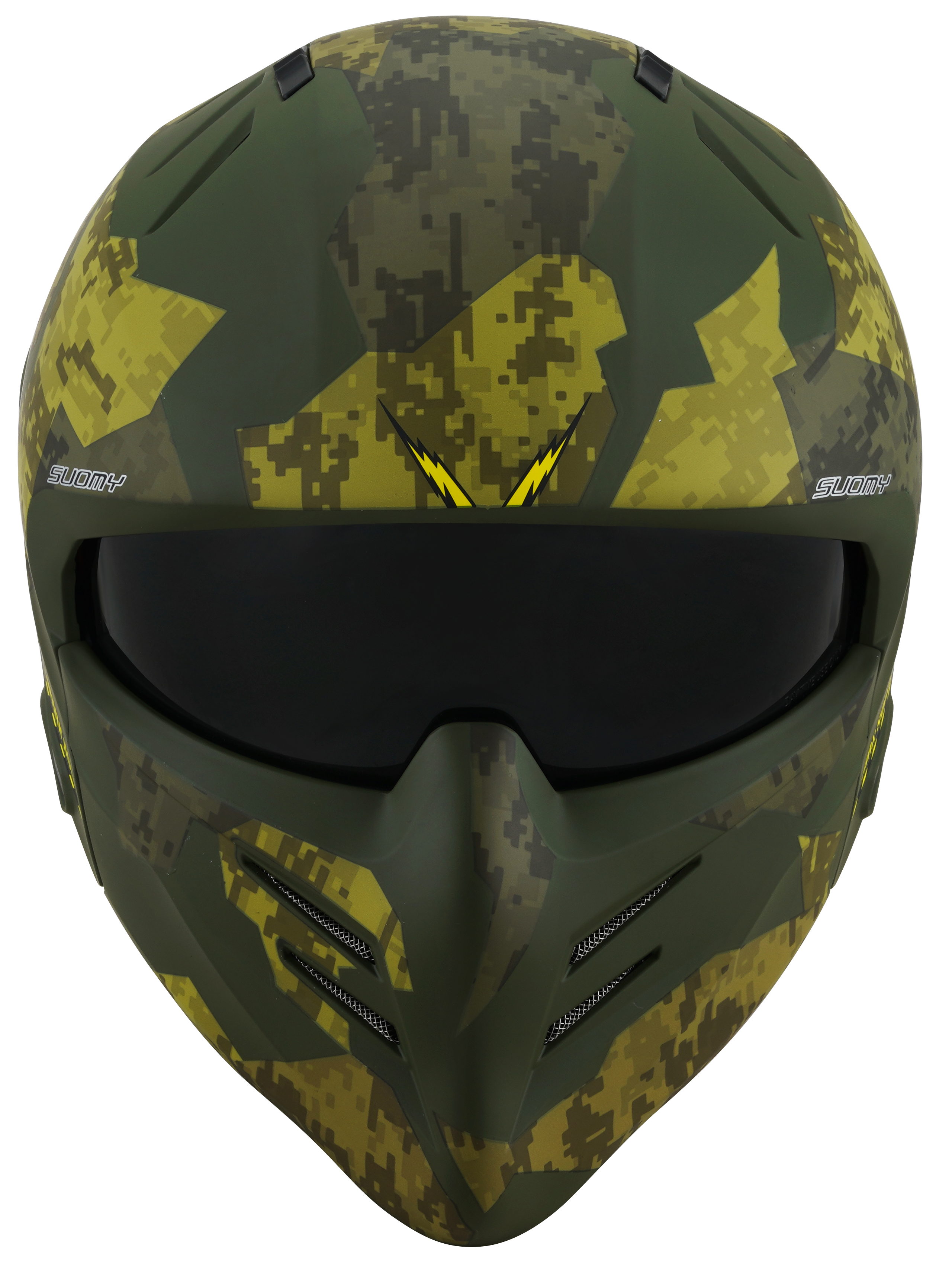 CAPACETE SUOMY ARMOR URBAN SQUAD CAMOUFLAGE MAT VERDE /E6-L