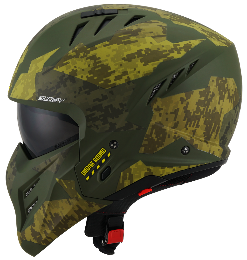 CAPACETE SUOMY ARMOR URBAN SQUAD CAMOUFLAGE MAT VERDE /E6-L