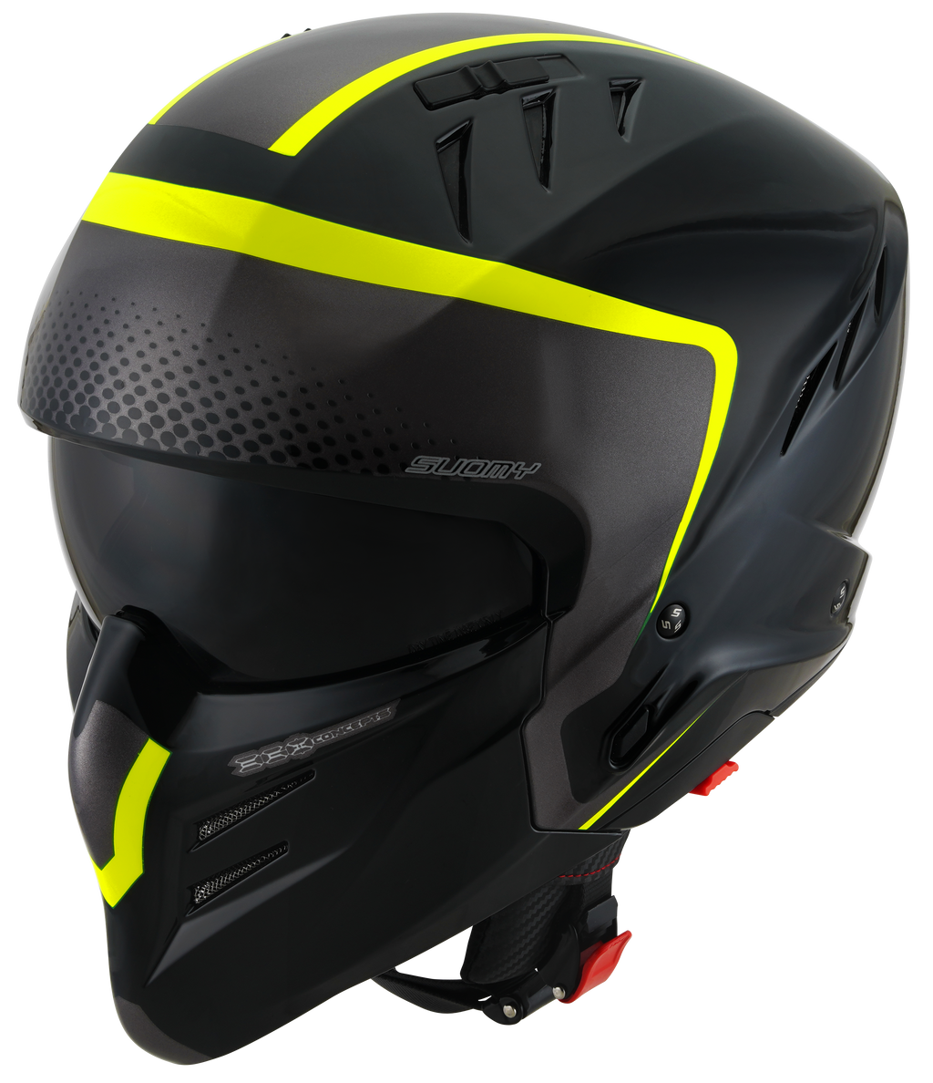 CAPACETE SUOMY ARMOR CREW PRETO/AMARELO /E06 - XL