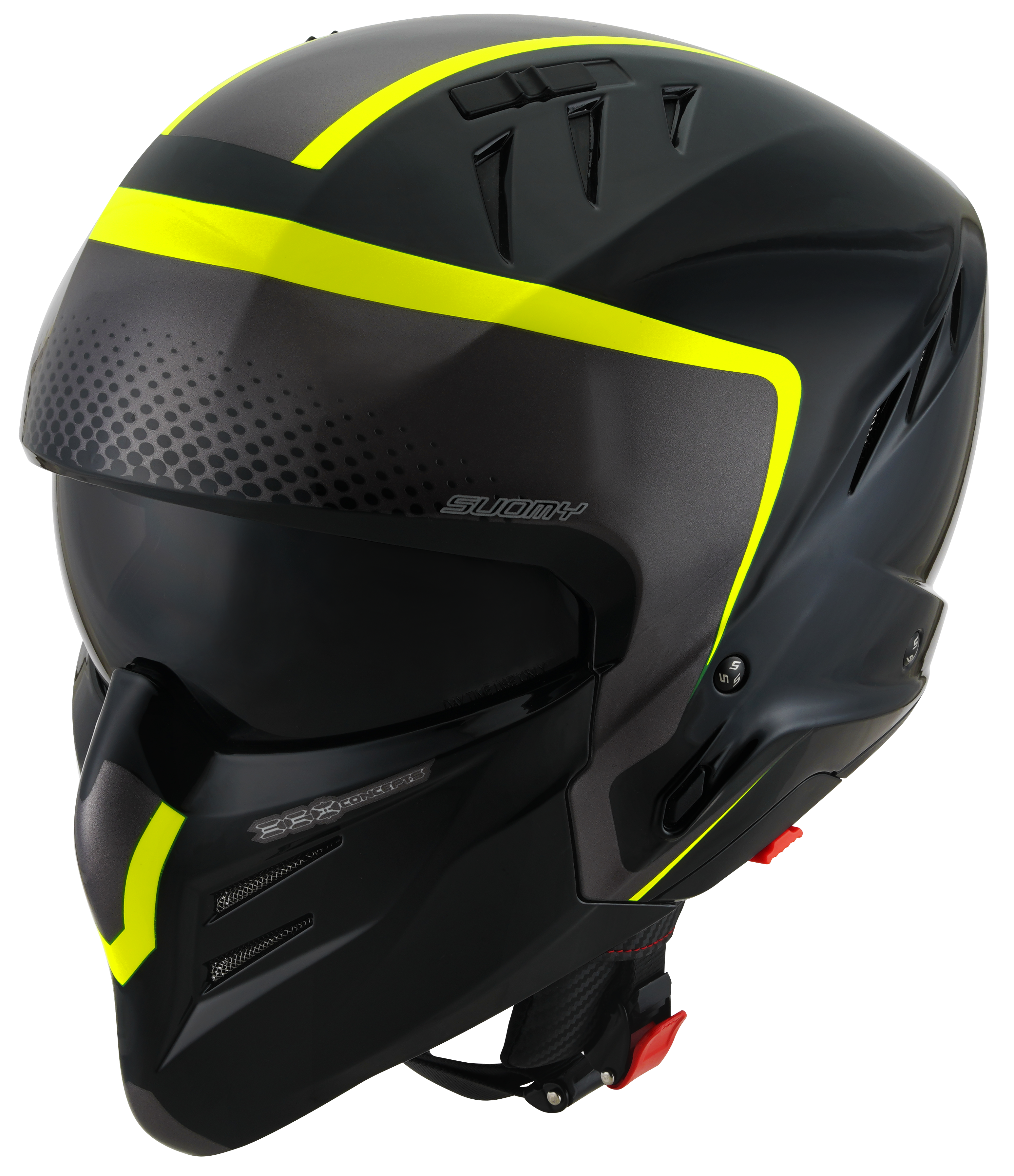 CAPACETE SUOMY ARMOR CREW PRETO/AMARELO /E06 - XL