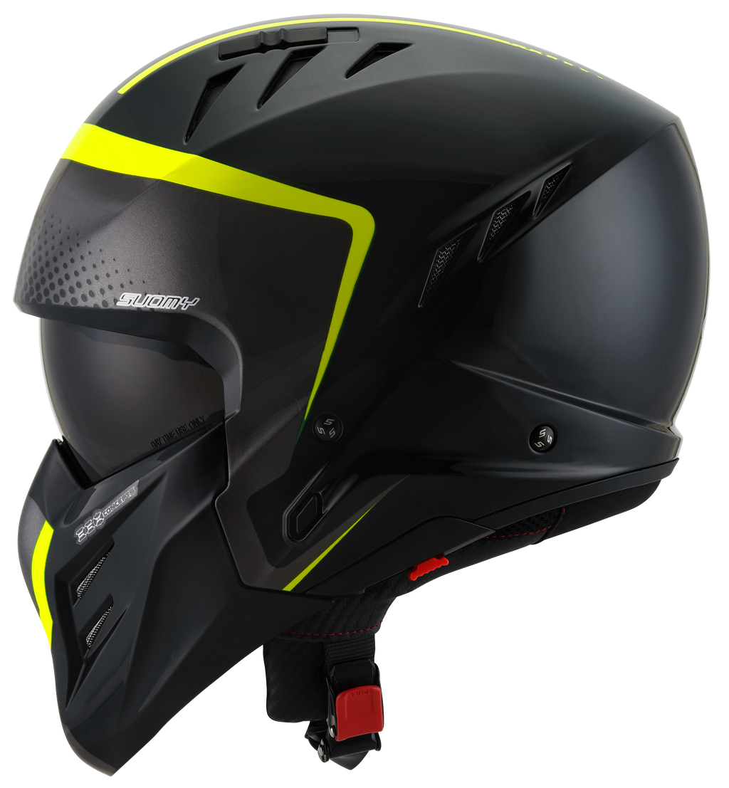 CAPACETE SUOMY ARMOR CREW PRETO/AMARELO /E06 - XL