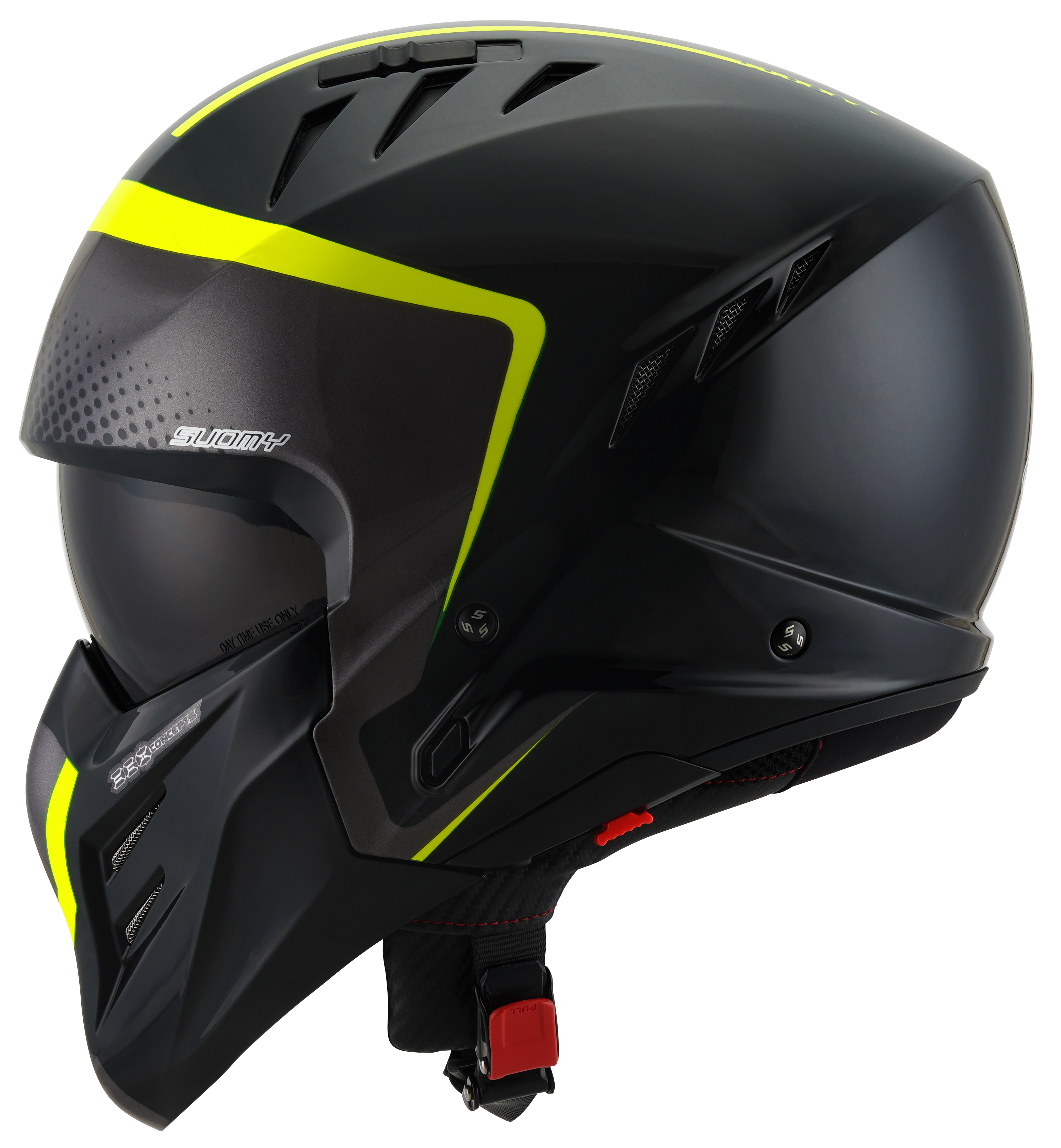 CAPACETE SUOMY ARMOR CREW PRETO/AMARELO /E06 - XL
