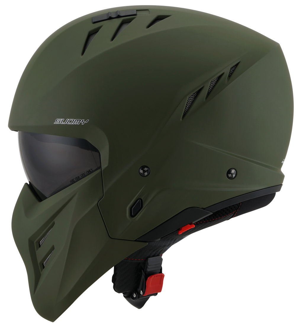 CAPACETE SUOMY ARMOR PLAIN MAT VERDE  /E06 - L