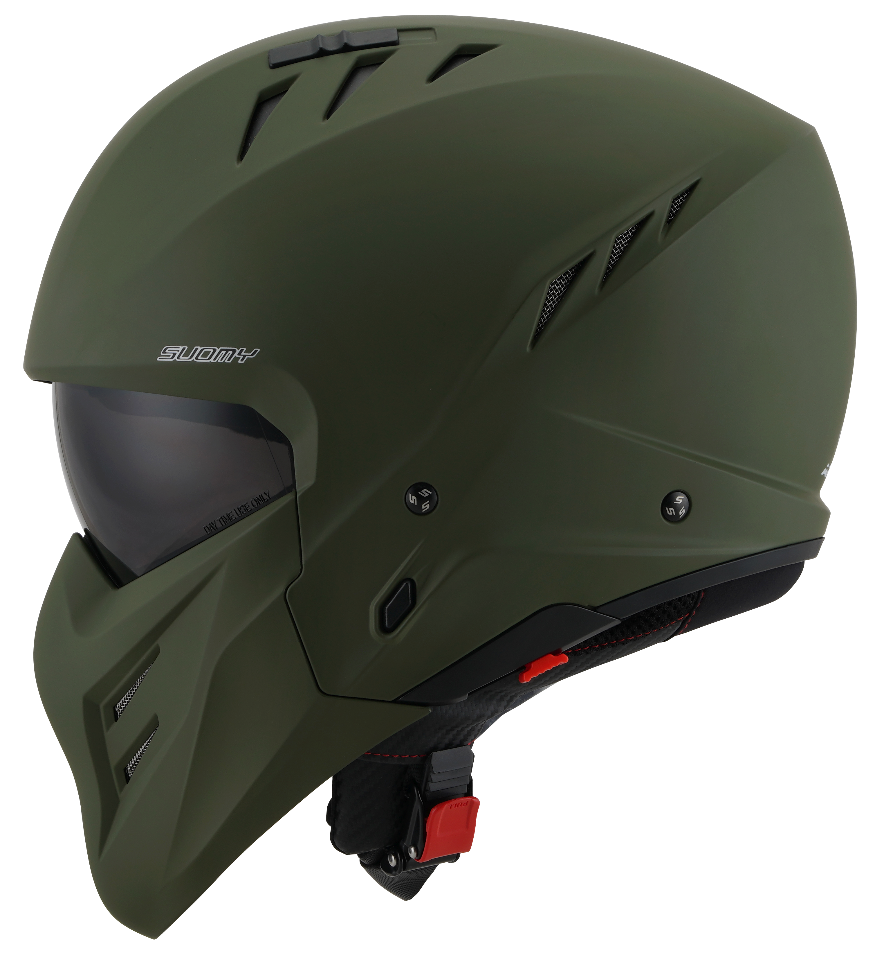 CAPACETE SUOMY ARMOR PLAIN MAT VERDE  /E06 - L
