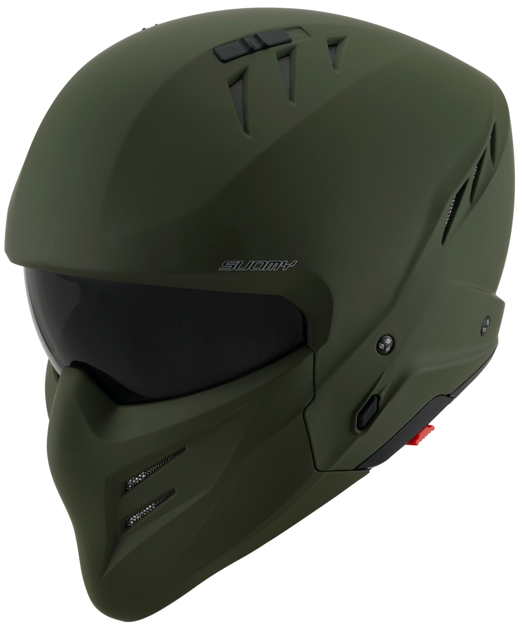 CAPACETE SUOMY ARMOR PLAIN MAT VERDE /E06 - XL