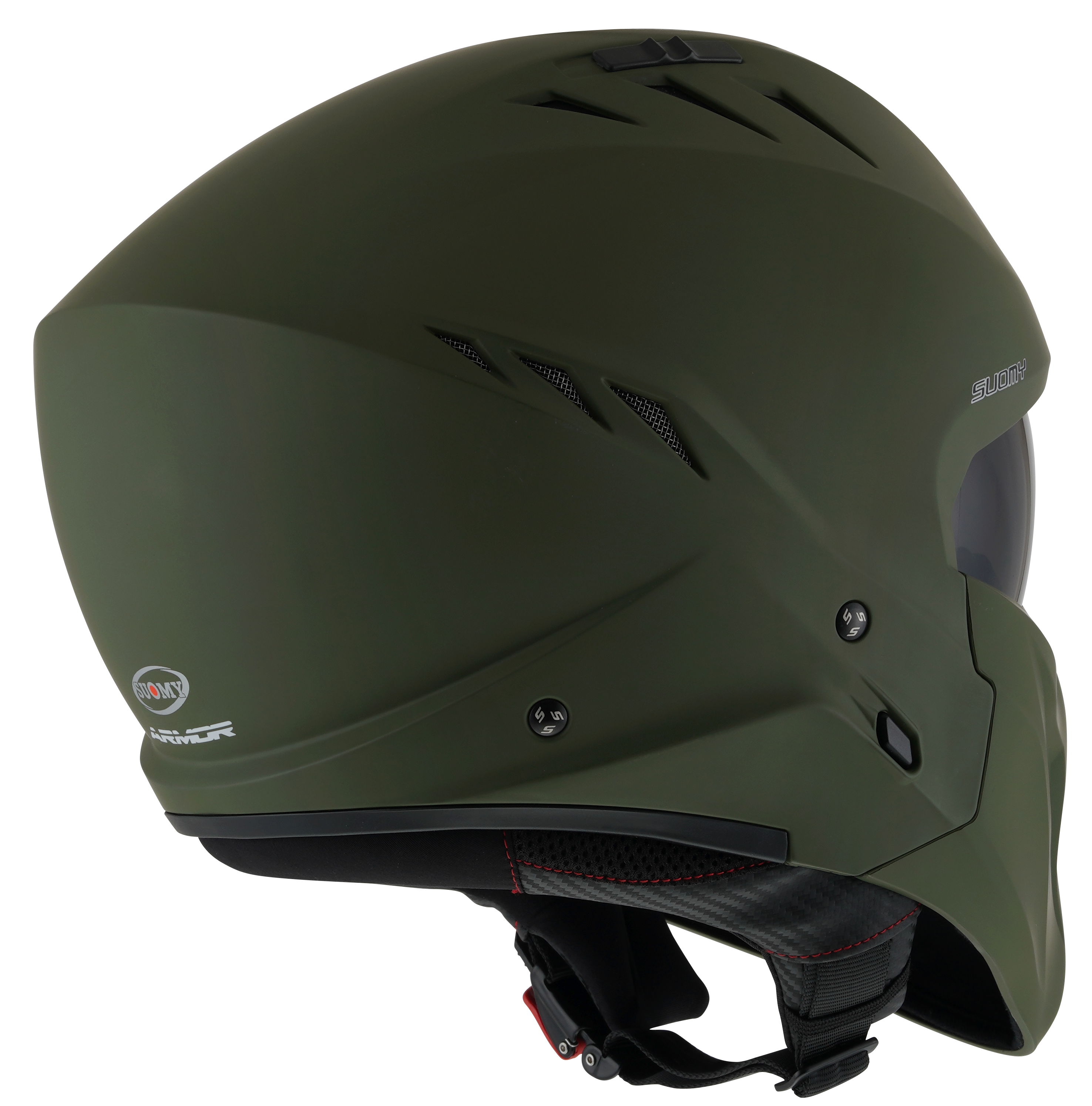 CAPACETE SUOMY ARMOR PLAIN MAT VERDE /E06 - XL