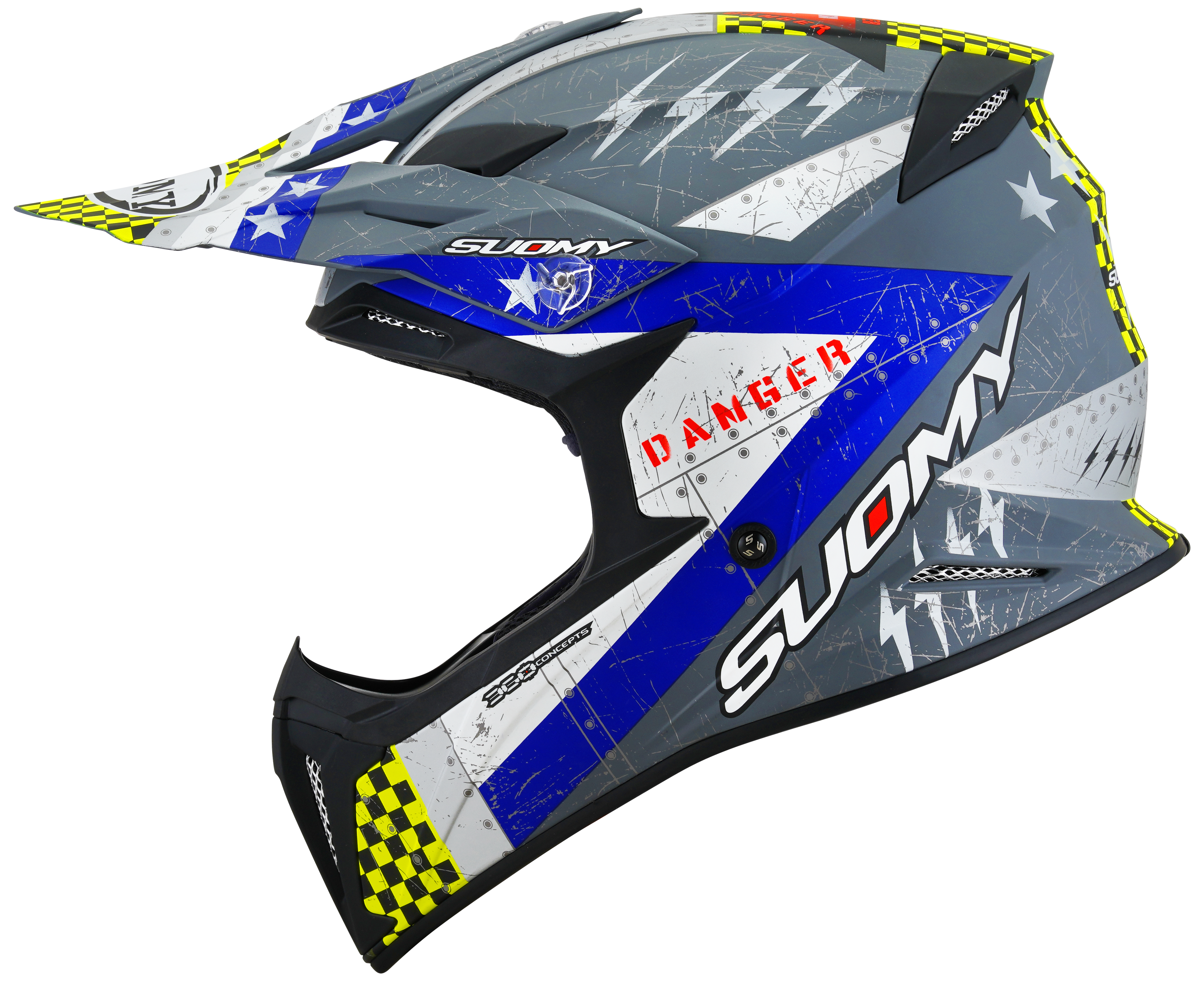 CAPACETE SUOMY X-WING JETFIGHTER MAT AZUL - L