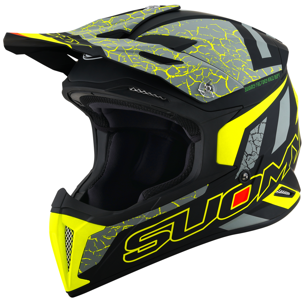CAPACETE SUOMY X-WING REEL MAT AMARELO FLUO - L