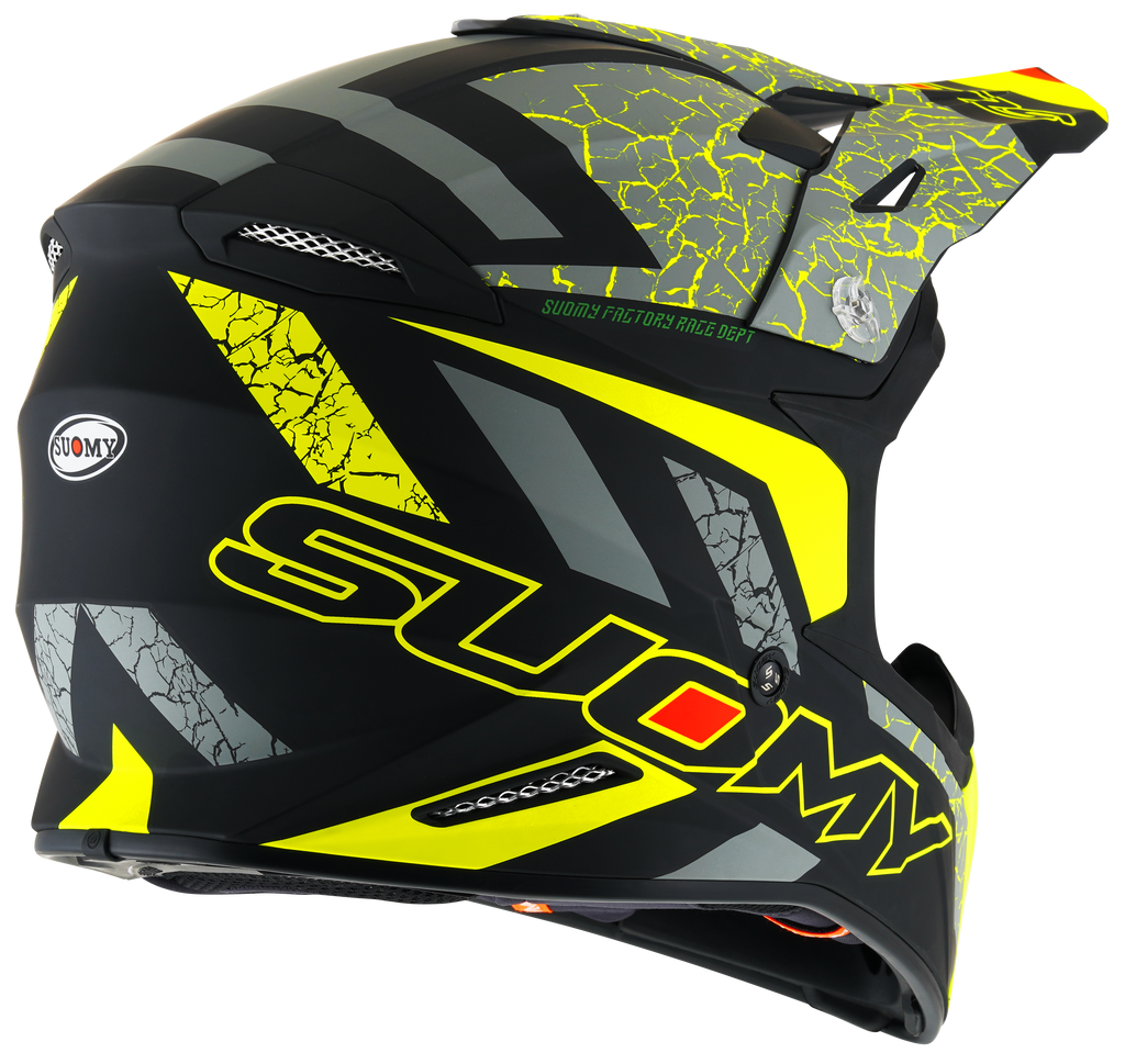 CAPACETE SUOMY X-WING REEL MAT AMARELO FLUO - L