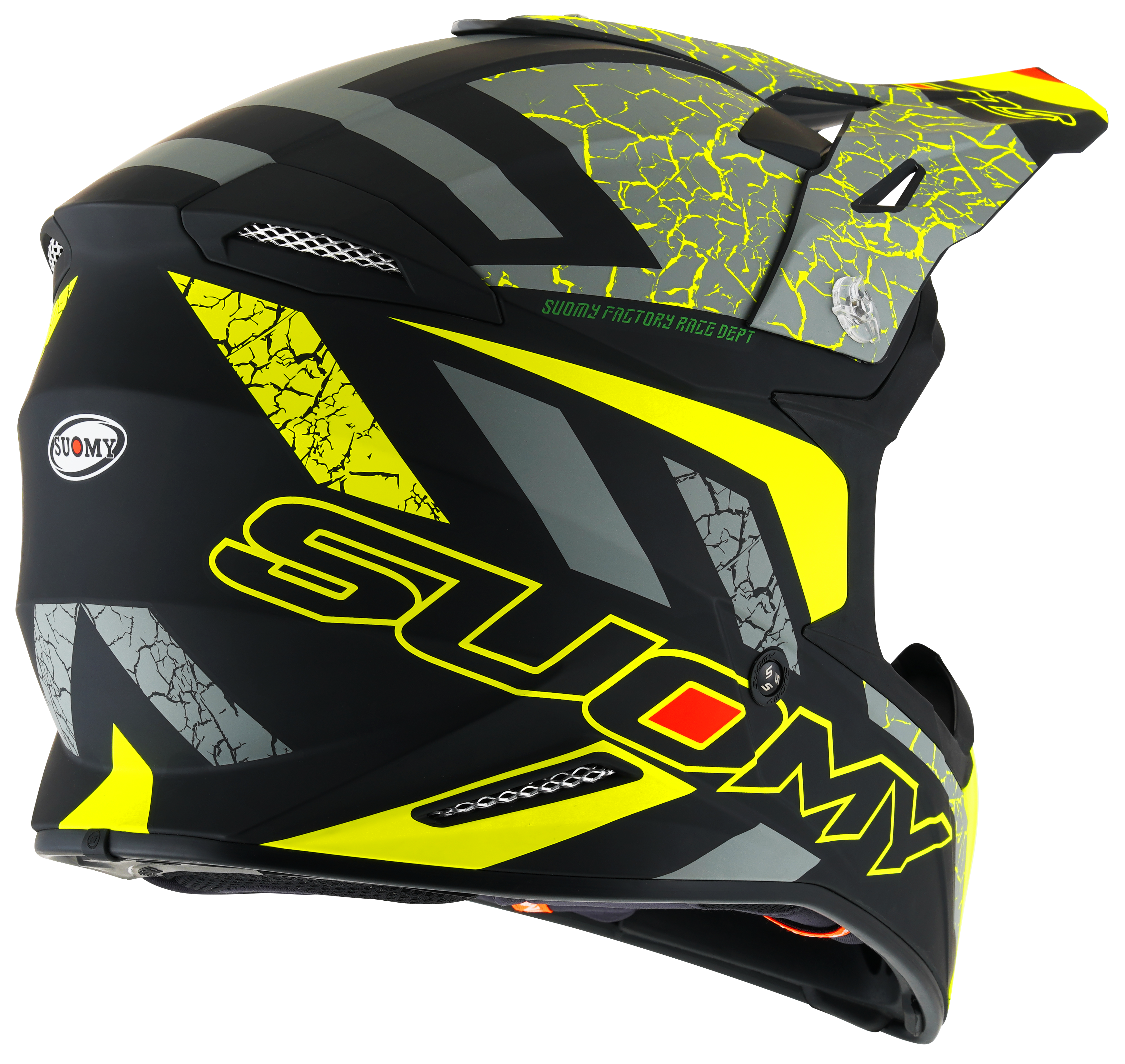 CAPACETE SUOMY X-WING REEL MAT AMARELO FLUO - L
