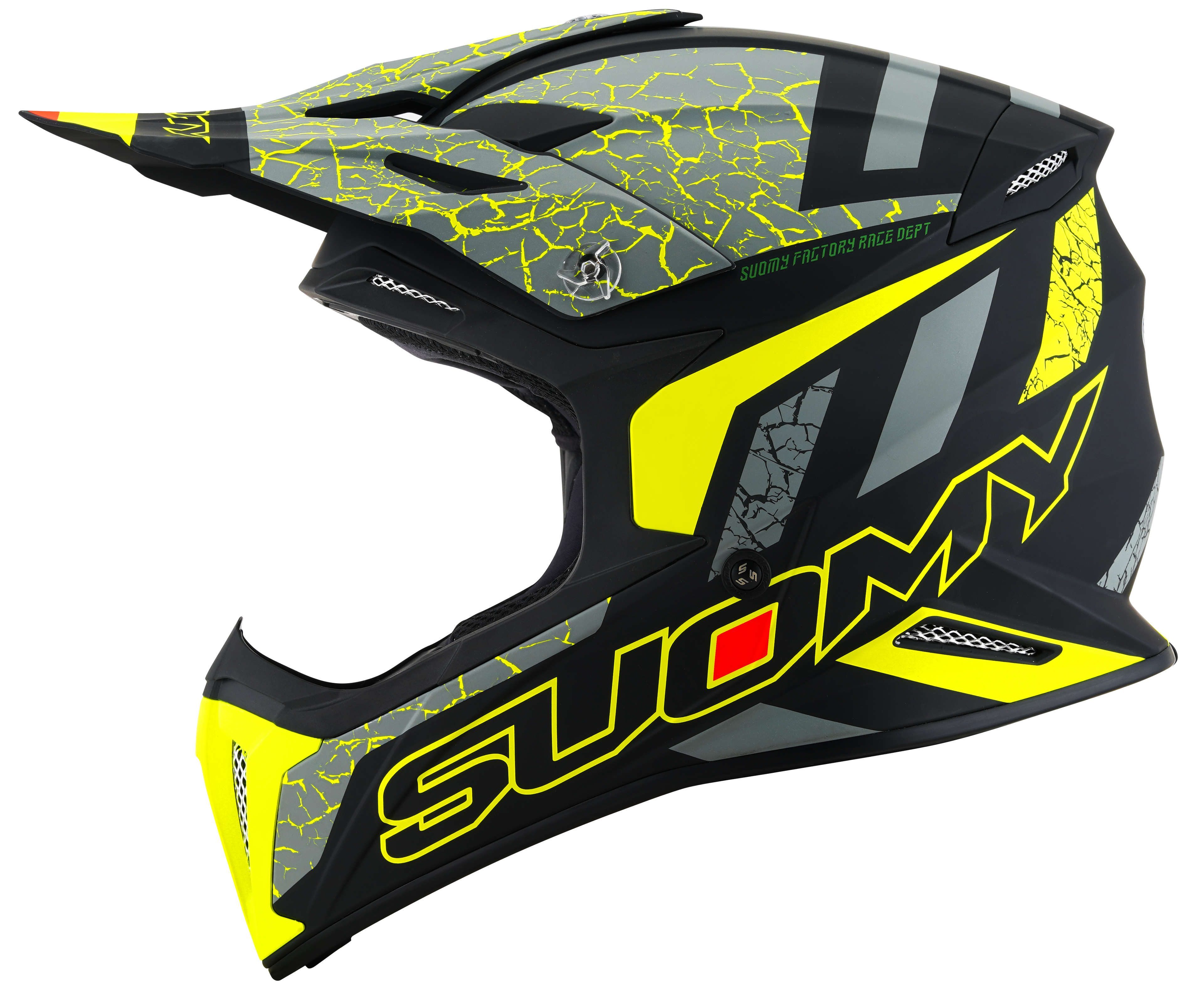 CAPACETE SUOMY X-WING REEL MAT AMARELO FLUO - L