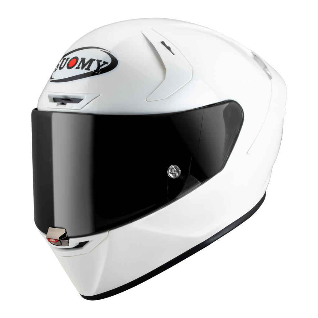 CAPACETE SUOMY SR-GP EVO PLAIN BRANCO PEROLA - M