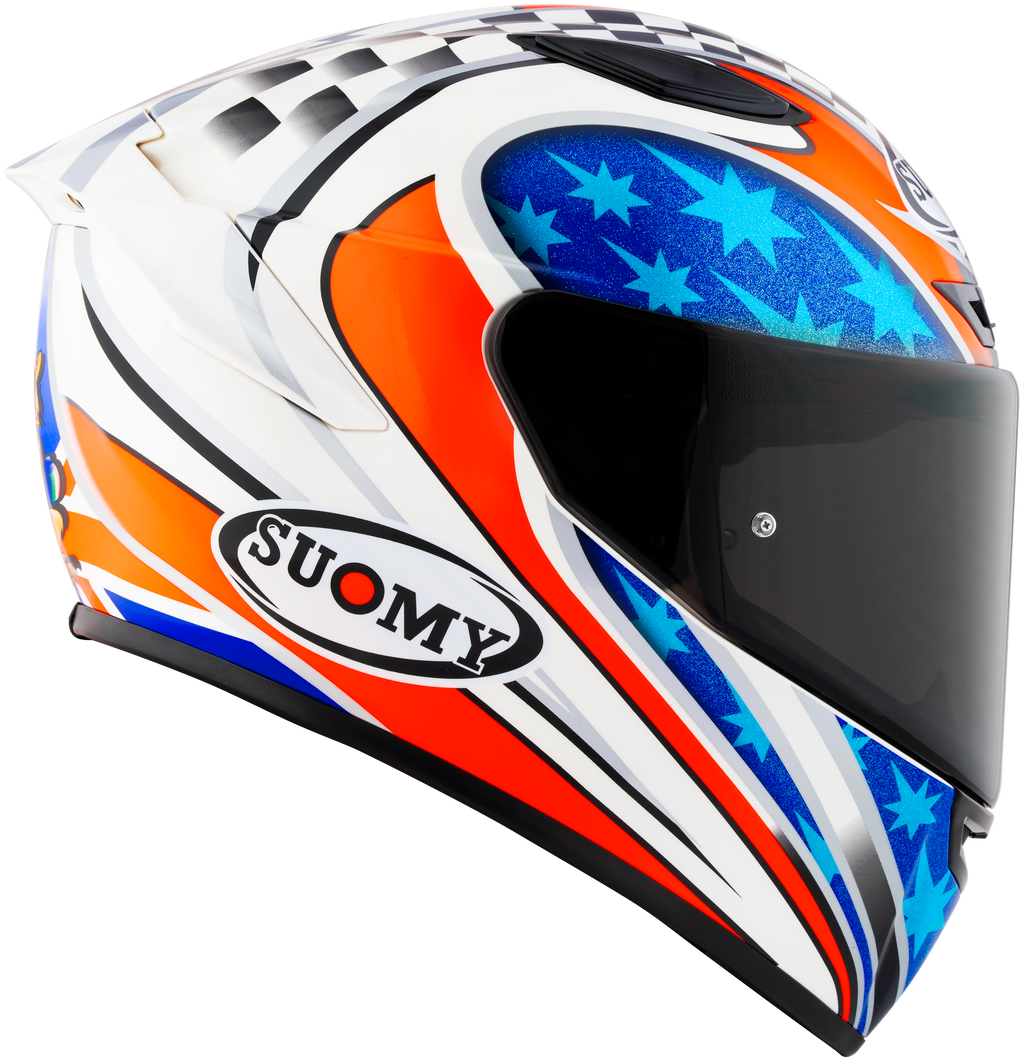 CAPACETE SUOMY TRACK-1 CELEBR. TROY BAYLISS REPLICA 2002 - M