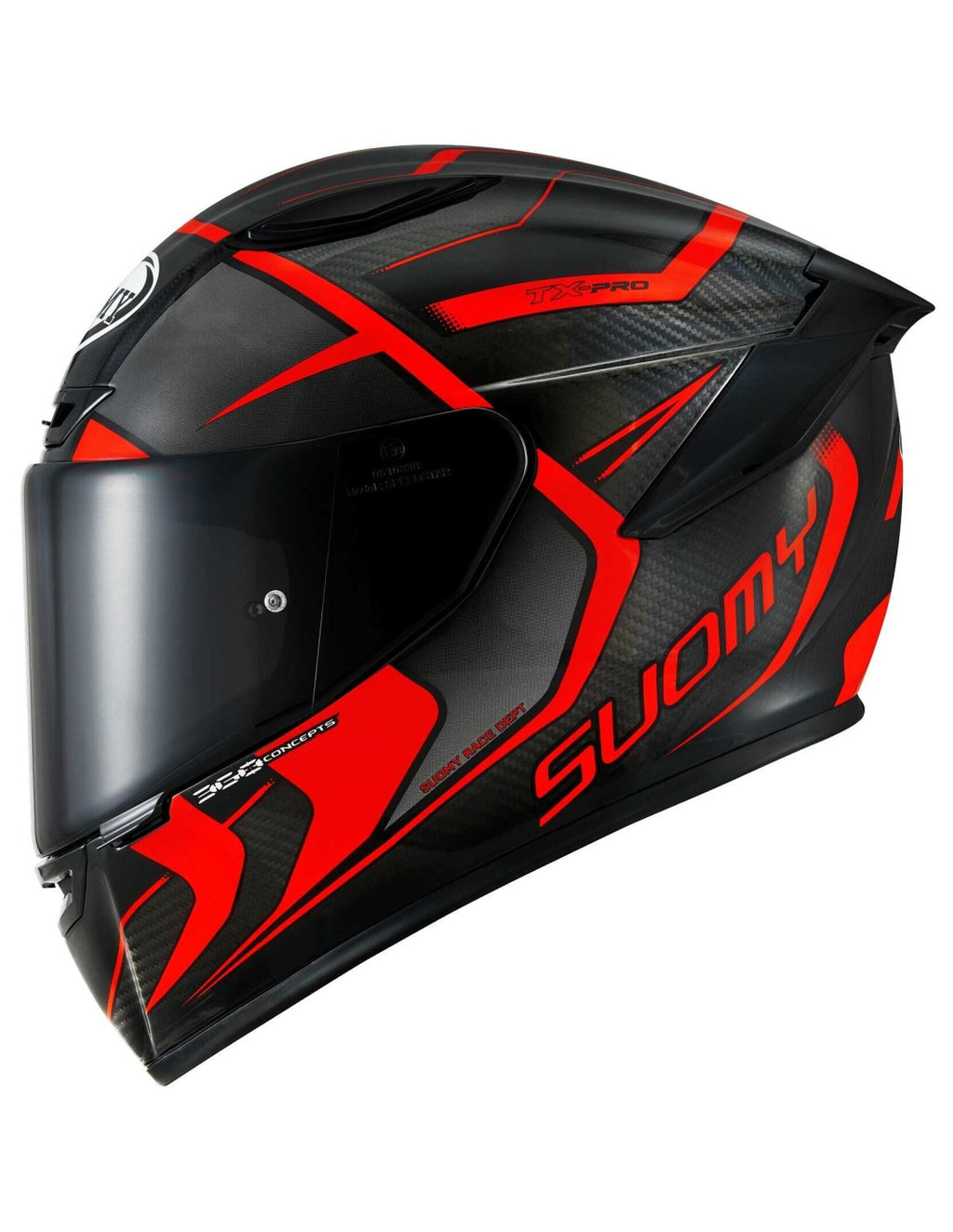CAPACETE SUOMY TX-PRO ADVANCE VERMELHO FLUO - XL