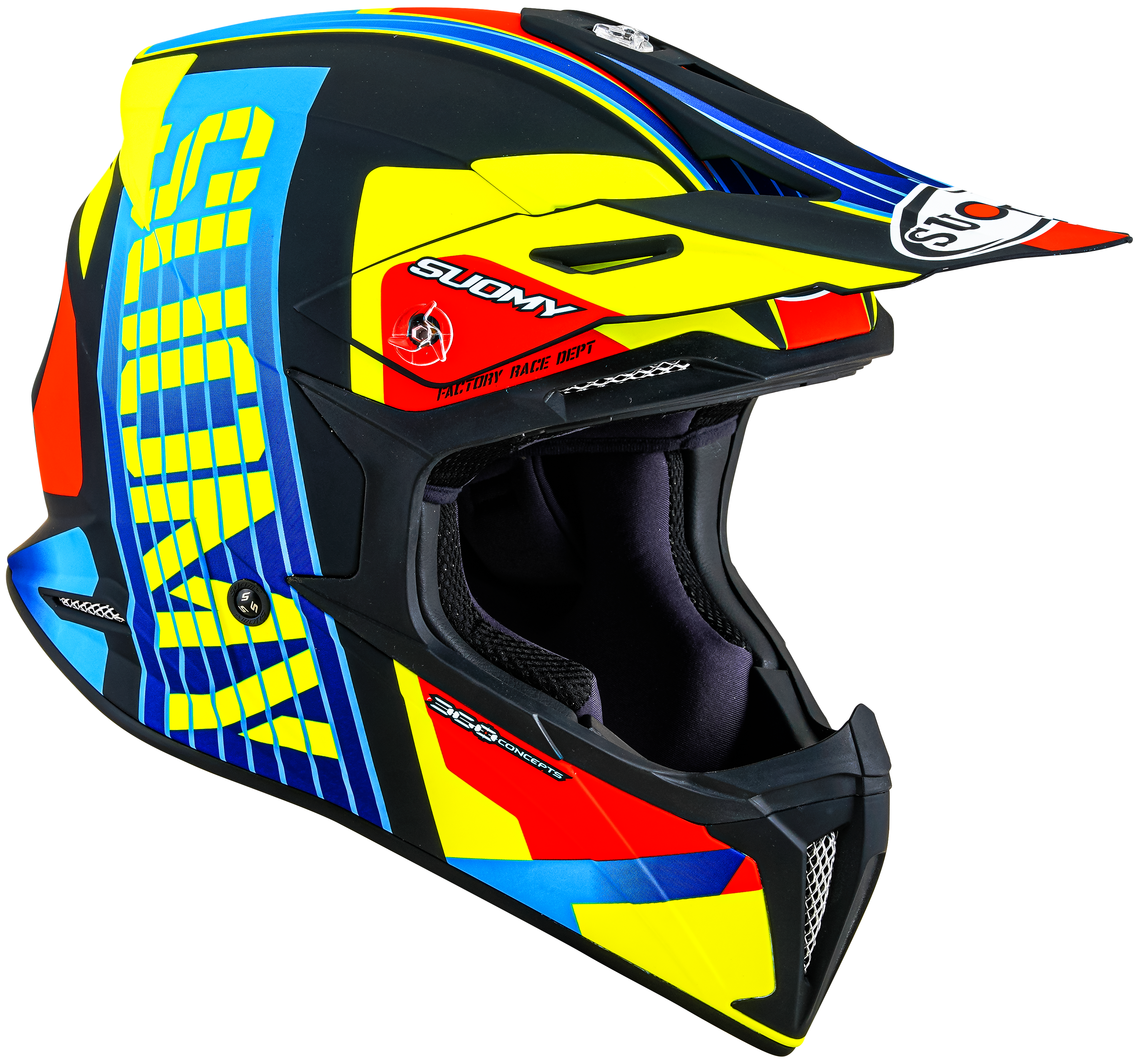 CAPACETE SUOMY X-WING AMPED PRETO/AZUL - M