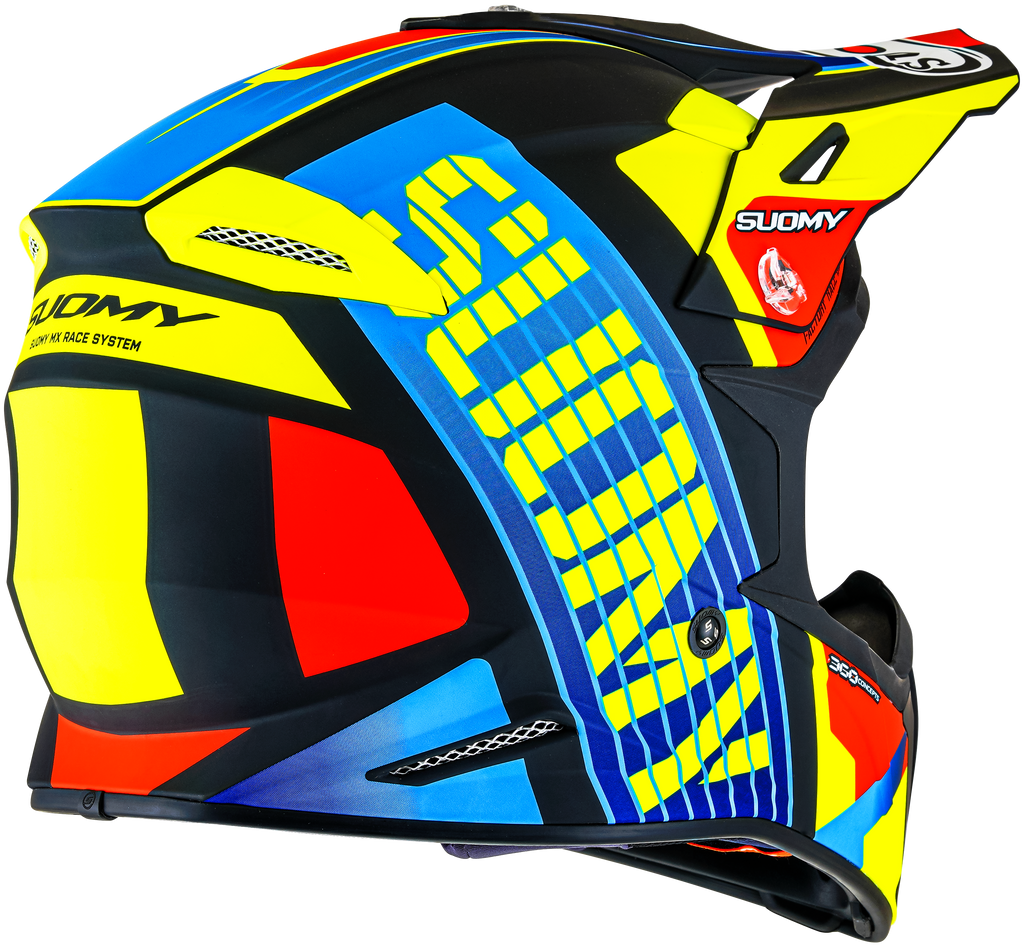 CAPACETE SUOMY X-WING AMPED PRETO/AZUL - M