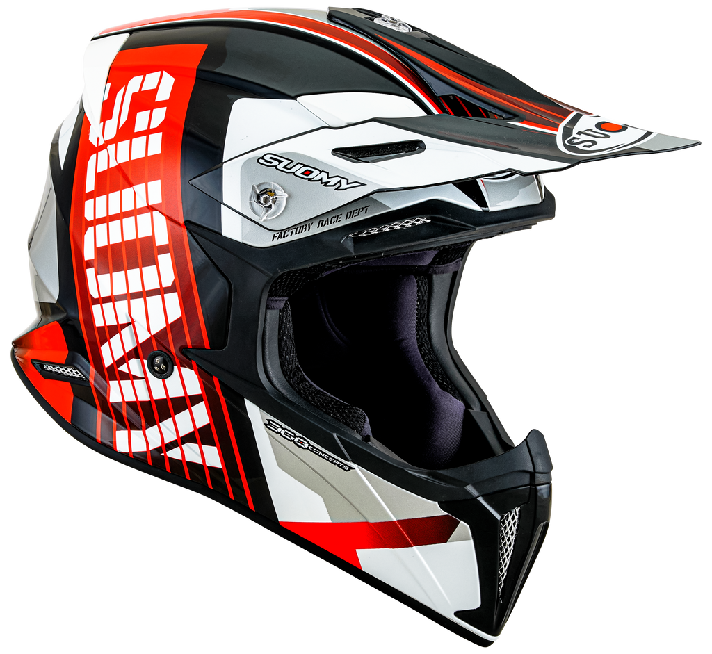 CAPACETE SUOMY X-WING AMPED PRETO/VERMELHO - L