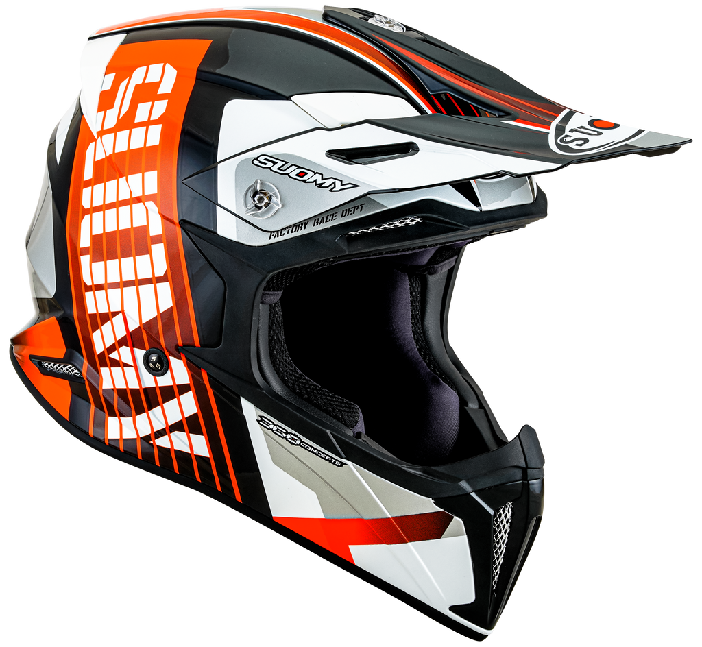 CAPACETE SUOMY X-WING AMPED PRETO/LARANJA - M