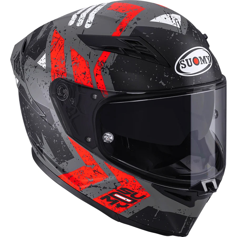CAPACETE SUOMY STELLAR 2 ENTROPY VERMELHO MAT - L