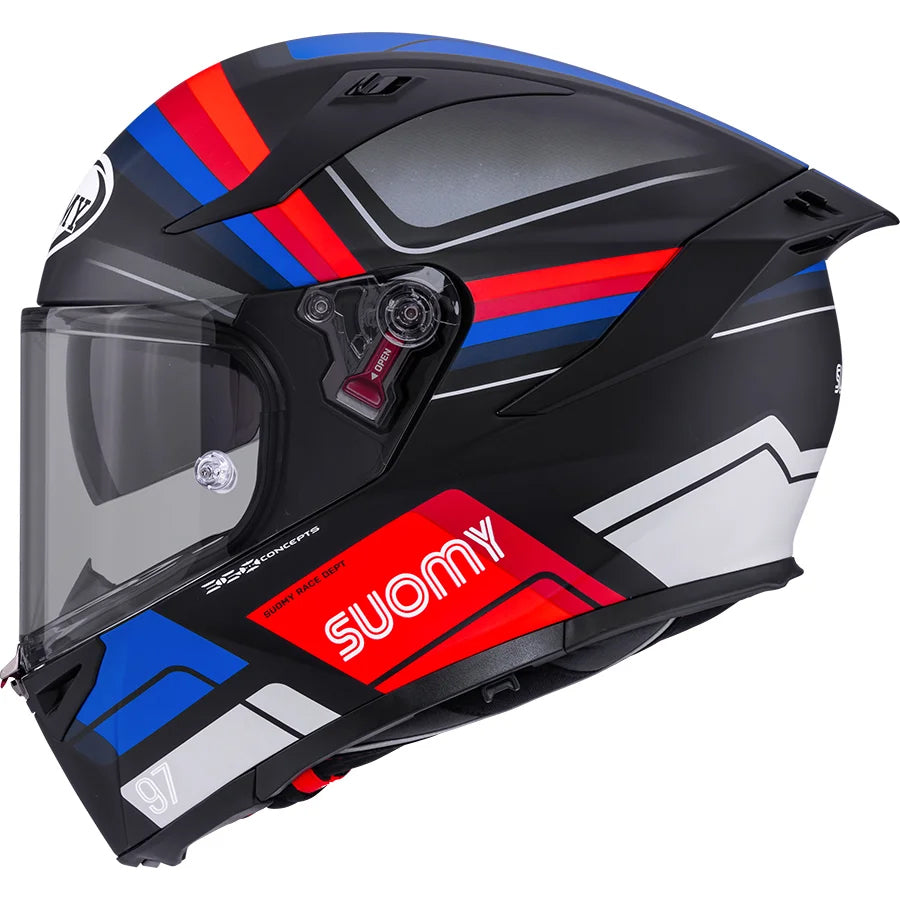 CAPACETE SUOMY SPEEDSTAR 2 VANTAGE MAT PRETO/AZUL - M