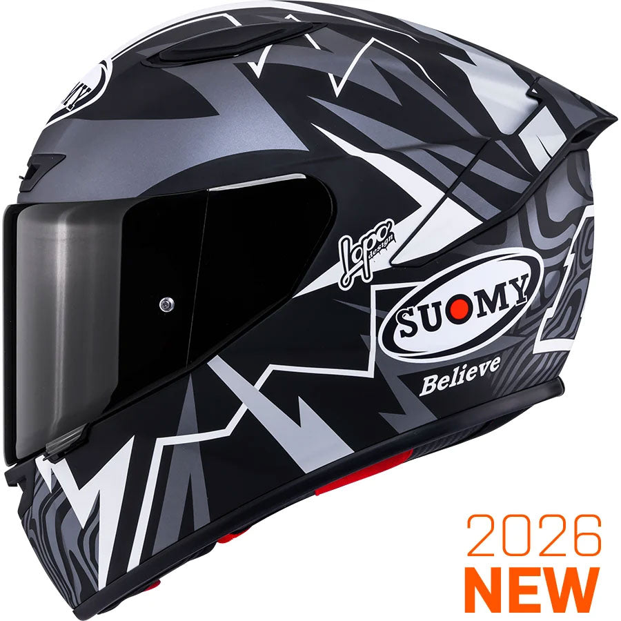 CAPACETE SUOMY TRACK-1 SAM LOWES REPLICA 2025 PRETO MAT - M
