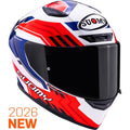 CAPACETE SUOMY TRACK-1 FRAMEWORK BRANCO/VERMELHO/AZUL - L