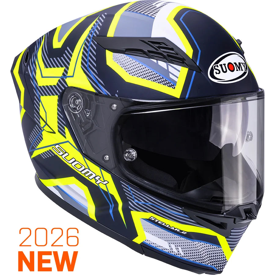 CAPACETE SUOMY STELLAR 2 BLACKSTAR PRETO/AMARELO MAT - M