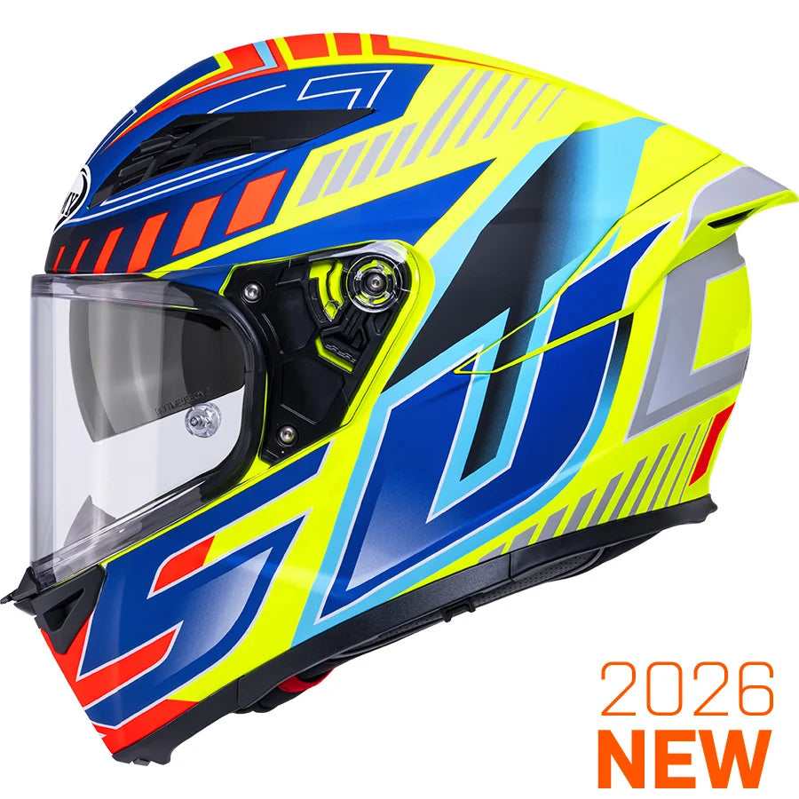 CAPACETE SUOMY STELLAR 2 DEEPSPACE AMARELO/AZUL MAT - M