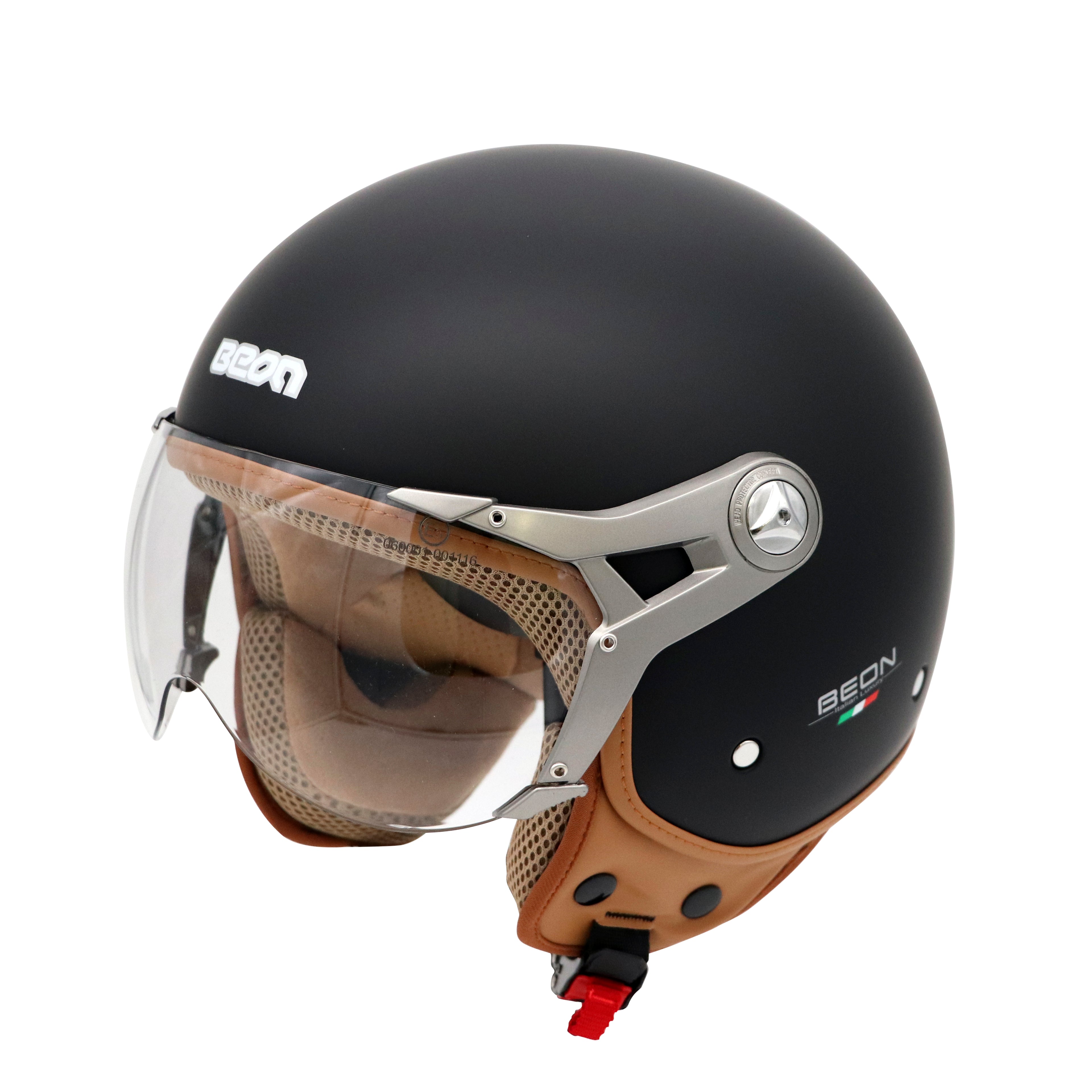 CAPACETE BEON B-100B SOLID PRETO MAT - M