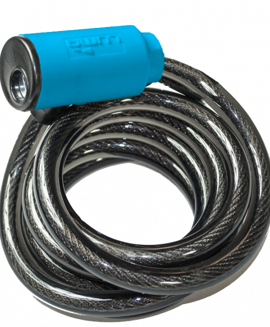 CADEADO ESPIRAL LUMA 1500MM 7335 SPIRAL AZUL - ESB3512150B