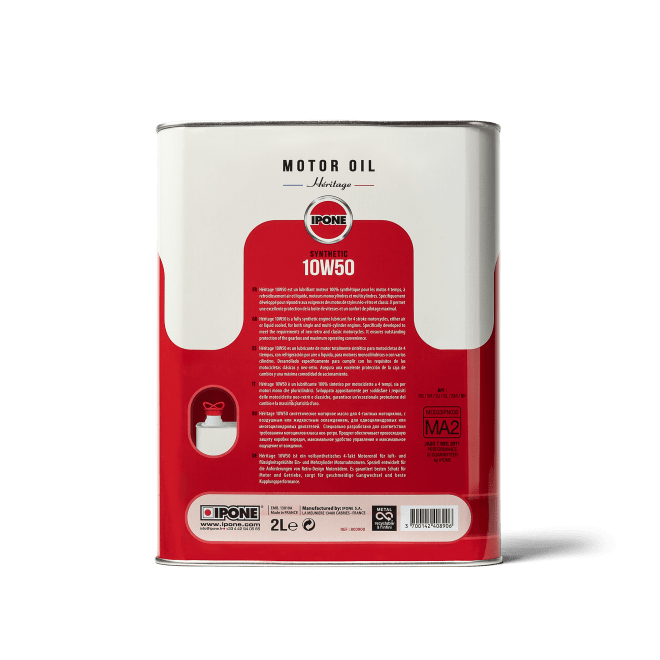 OLEO IPONE MOTOR HERITAGE 10W50 (2 LIT) - 800900
