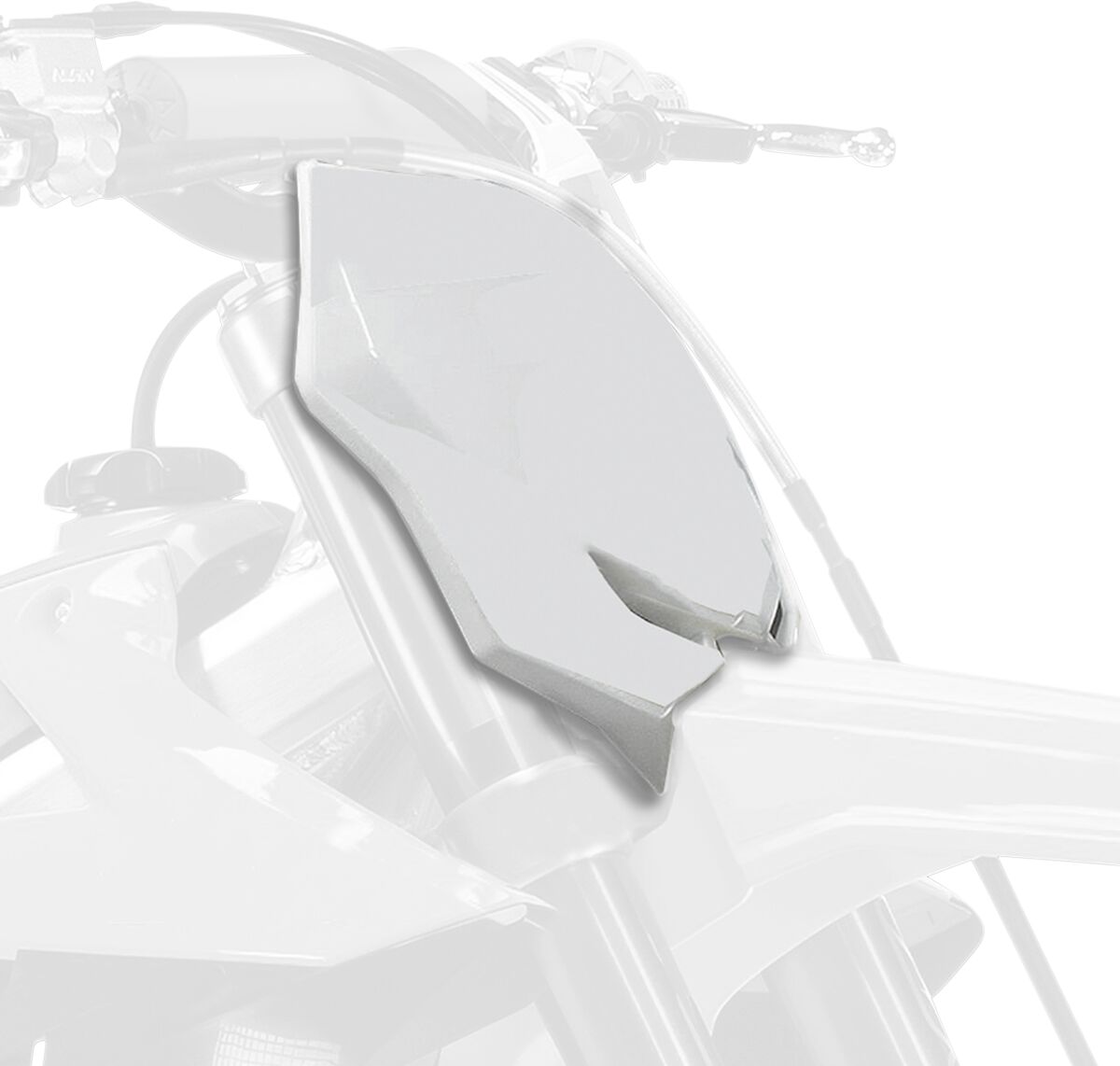 PLATE#FRT RMZ450 18- WH
