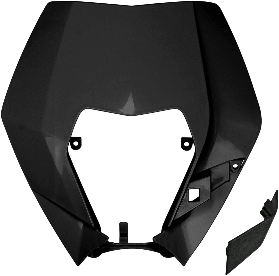 HEADLIGHT PLAST EXC 09-13 BLK
