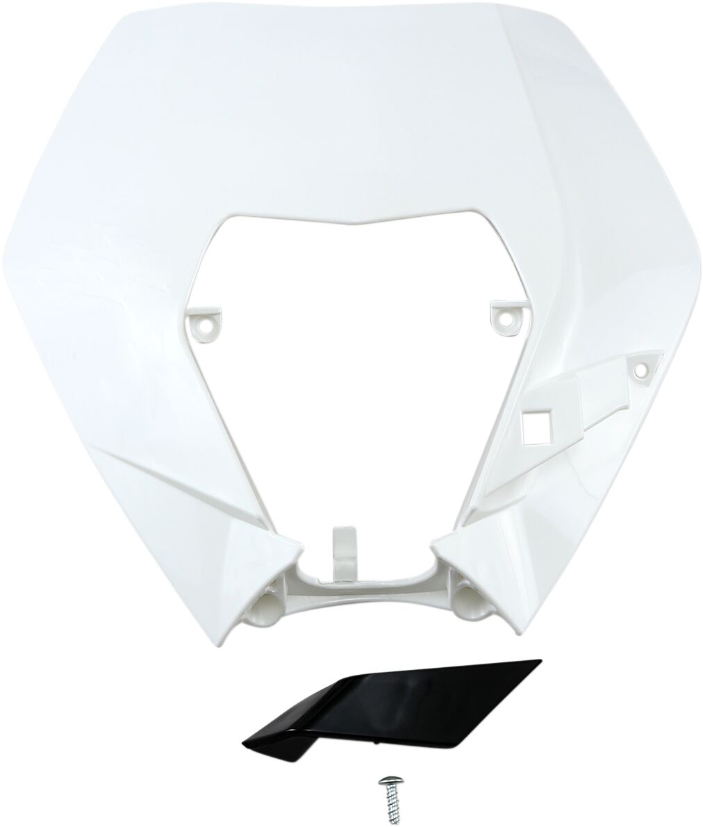 HEADLIGHT PLAST EXC 09-13 WHT
