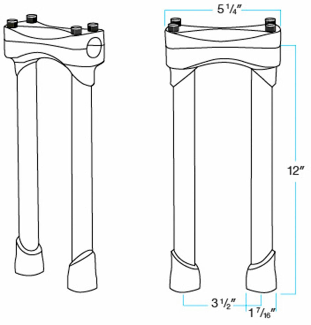 RISERS MURDOCK 12 BLACK
