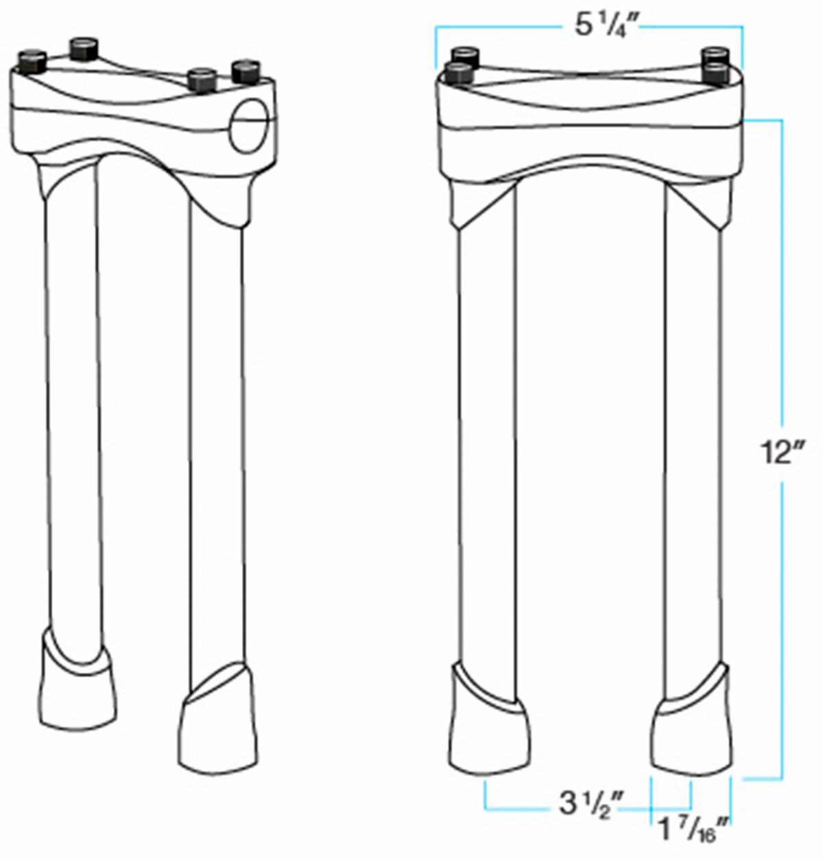 RISERS MURDOCK 12 BLACK