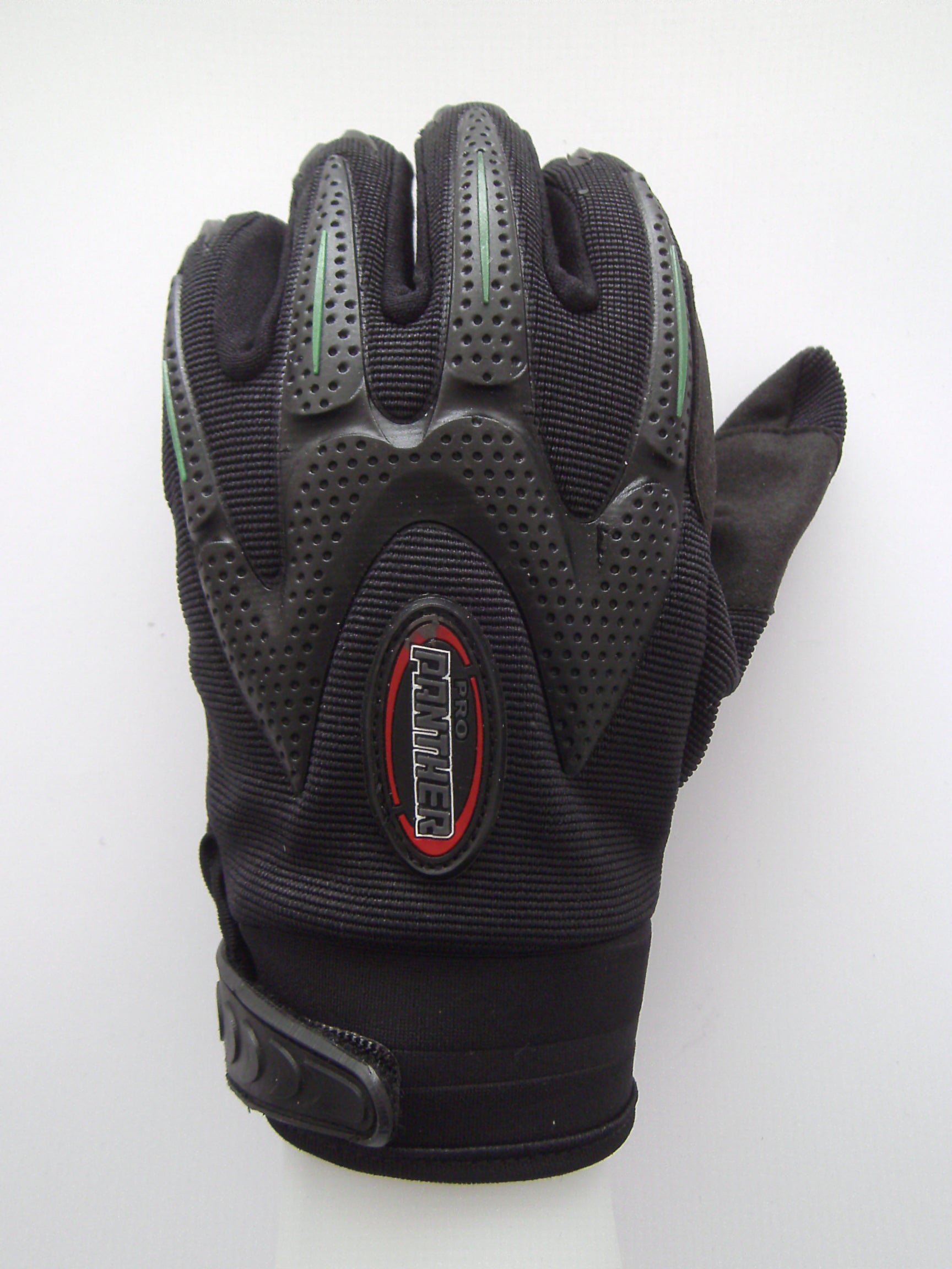 A-1433 LUVAS MX PRO PANTHER PRT/VERDE - M