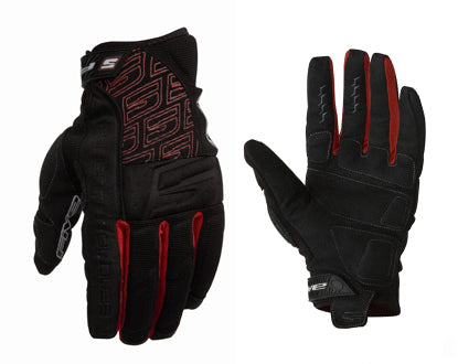 LUVAS FIVE ENDURO QUAD SUMMER PRETO/VERMELHO - 8/S