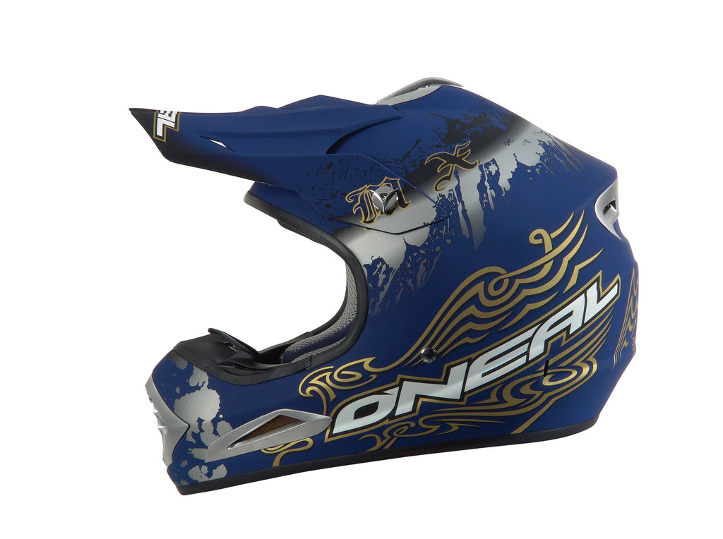 CAPACETE O NEAL KAOTIC AZUL MAT/DOUR/PRT - M