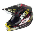 CAPACETE O NEAL EYES PRT/VERM/AMAR - S