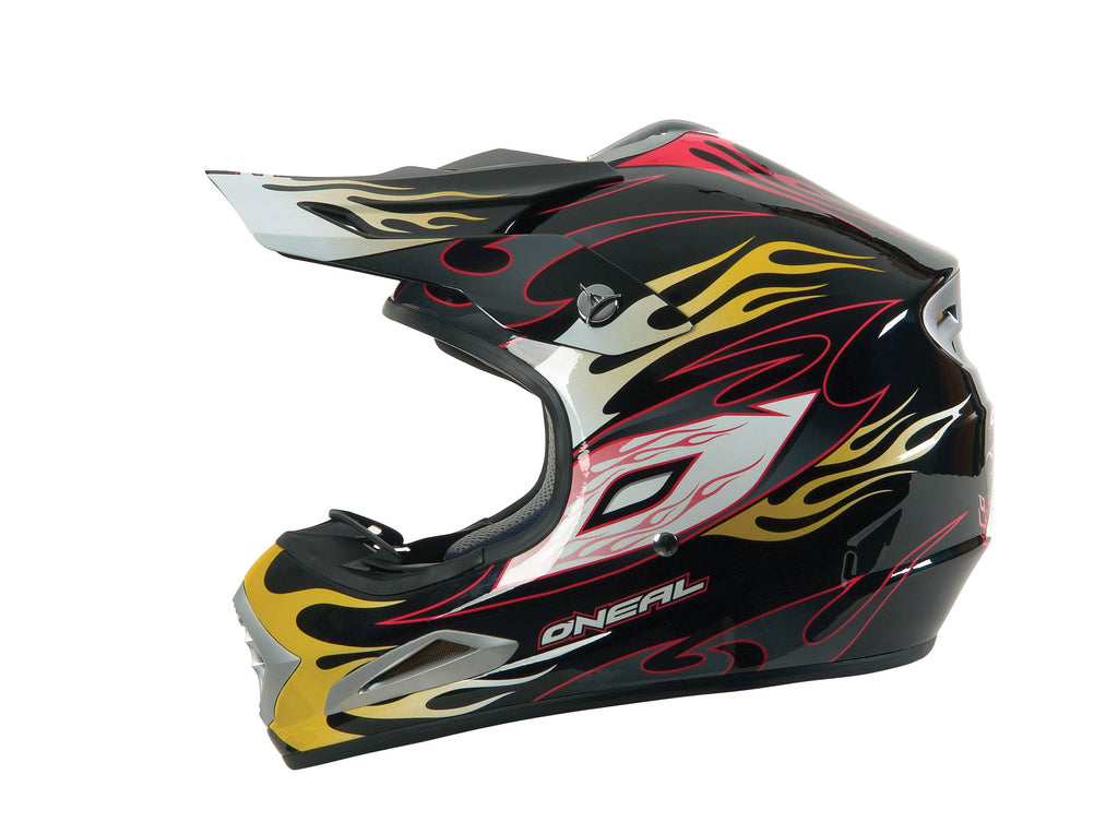 CAPACETE O NEAL EYES PRT/VERM/AMAR - M