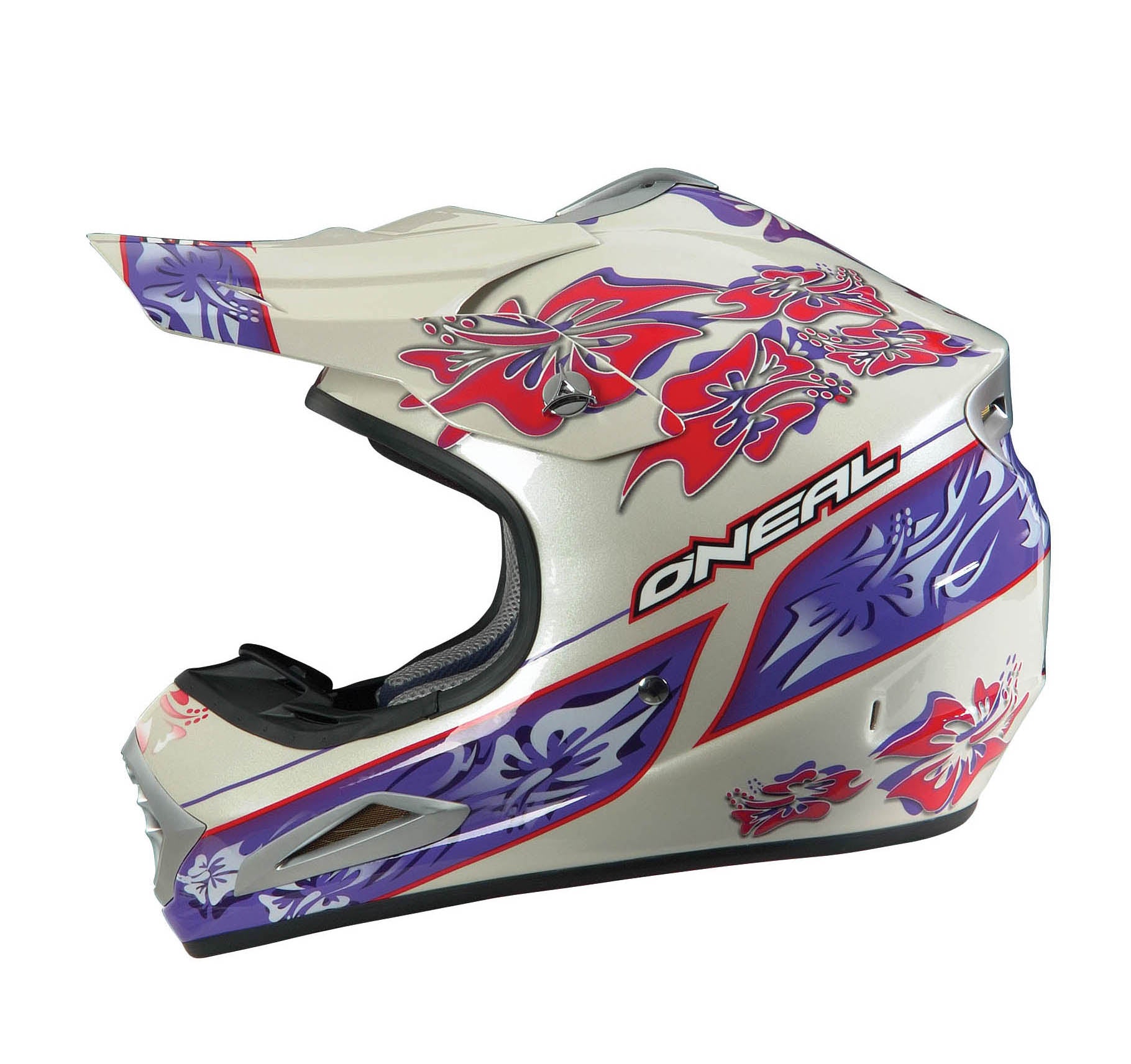 CAPACETE O NEAL HONOLULU PEROLA/VIOL/ROSA (17) - M